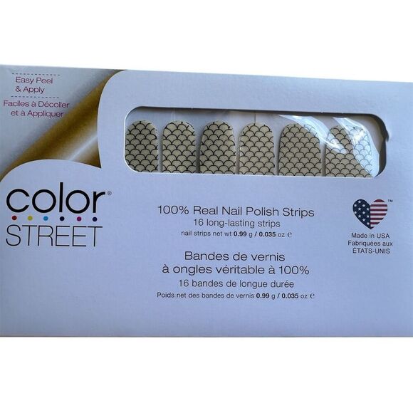 Color Street Nail Polish Strips Mermaid You Look Pattern Overlay - Picture 1 of 3